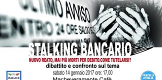 dibattito su Stalking bancario a Foggia