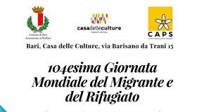 locandina giornata mondiale del migrante e del rifugiato