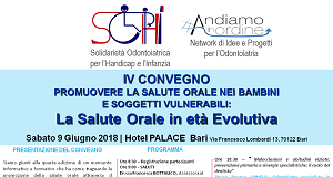 locandina 4° convegno salute orale nei bambini e disabili