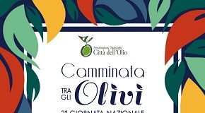 locandina camminata tra gli olivi