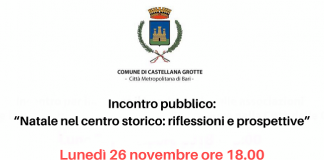 banner incontro pubblico 'natale nella città delle grotte'