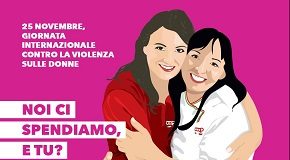 locandina coop alleanza 3.0 per la giornata contro la violenza sulle donne