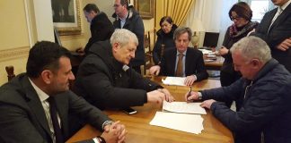 firma contratto per avvio lavori parco urbano