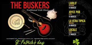 banner st. patrick's day con i buskers