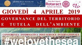 locandina conferenza informativa post service internazionale 'we love the sea'