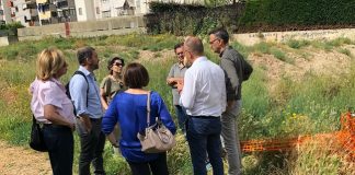 sopralluogo dell'ass galasso sul cantiere del giardino manzari a ceglie