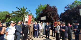 sindaco alla cerimonia di intitolazione area verde ad emanuela loi nell'anniversario della strage di via d'amelio