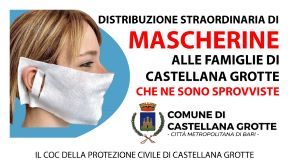 locandina distribuzione staordinaria mascherine