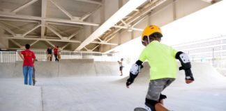 terminati i lavori del playground sotto il ponte adriatico