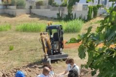 sopralluogo ass galasso e tecnici sul suolo che ospiterà il parco di via mazzini a torre a mare