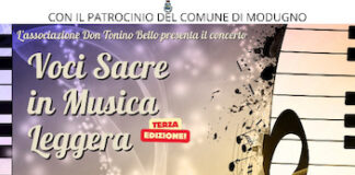 Locandina evento Voci Sacre ,concerto di beneficenza