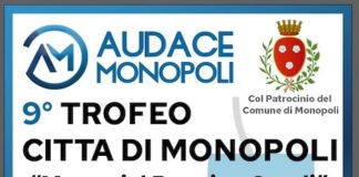 locandina Trofeo Città di Monopoli, con orari e incontri